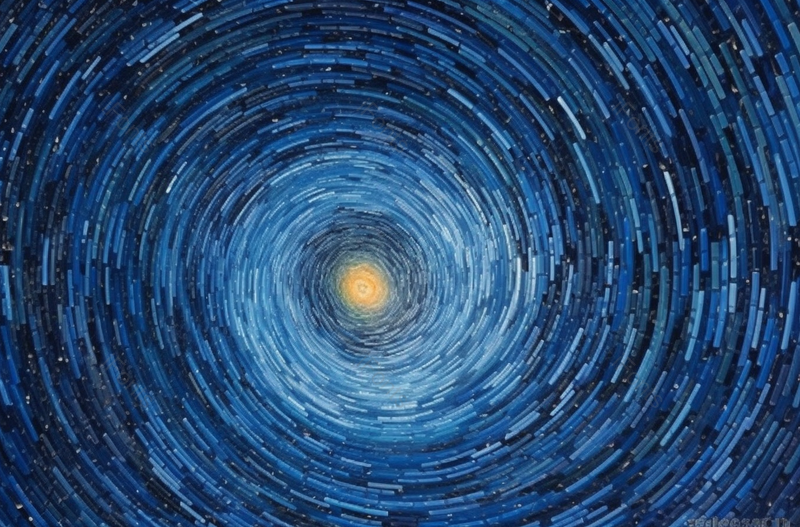 蓝色星空中心旋转发光粒子,插画/手绘图,插画/手绘图库,插画/手绘图下载,插画/手绘